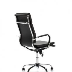 HOMN Chaises De Bureau Fauteuil De Bureau Inclinable Noir, Cuir Synthétique -Bancs Soldes fauteuil de bureau inclinable noir cuir synthetique 4