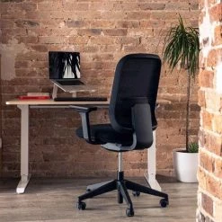 Slean Chaises De Bureau Fauteuil De Bureau Noir Ergonomique Réglable Avec Accoudoirs -Bancs Soldes fauteuil de bureau noir ergonomique reglable avec accoudoirs 1