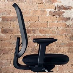 Slean Chaises De Bureau Fauteuil De Bureau Noir Ergonomique Réglable Avec Accoudoirs -Bancs Soldes fauteuil de bureau noir ergonomique reglable avec accoudoirs 3