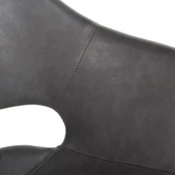 Maisons Du Monde Chaises De Bureau Fauteuil De Bureau Noir Imitation Cuir Vieilli -Bancs Soldes fauteuil de bureau noir imitation cuir vieilli 1000 2 19 219574 4