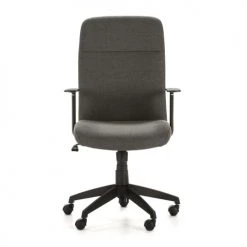 HOMN Chaises De Bureau Fauteuil De Bureau Relevable Et Reclinable, Tissu Gris Foncé -Bancs Soldes fauteuil de bureau relevable et reclinable tissu gris fonce 3