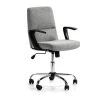HOMN Chaises De Bureau Fauteuil De Bureau Relevable/reclinable Matelassé Tissu Gris Clair -Bancs Soldes fauteuil de bureau relevable reclinable matelasse tissu gris clair 1