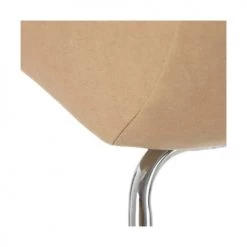 Wadiga Chaises De Bureau Fauteuil De Bureau Similicuir Beige Et Métal Chromé -Bancs Soldes fauteuil de bureau similicuir beige et metal chrome 4