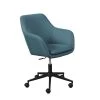 Altobuy Chaises De Bureau Fauteuil De Bureau Sur Roulettes Tissu Turquoise