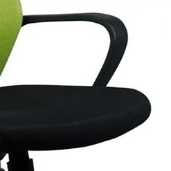 Meubletmoi Chaises De Bureau Fauteuil De Bureau Vert Noir Dossier Souple Et Assise Réglable -Bancs Soldes fauteuil de bureau vert noir dossier souple et assise reglable 2