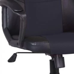 Meubletmoi Chaises De Bureau Fauteuil Gaming Noir En Simili Et Mesh Avec Assise Réglable -Bancs Soldes fauteuil gaming noir en simili et mesh avec assise reglable 4