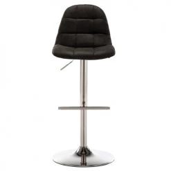 Moloo Chaises Et Tabourets De Bar HENRICK - Tabouret Microfibre Vintage Marron Foncé Pied Brossé (x2) -Bancs Soldes henrick tabouret microfibre vintage marron fonce pied brosse x2 3