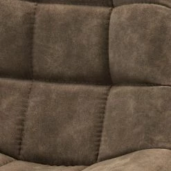 Moloo Chaises Et Tabourets De Bar HENRICK - Tabouret Microfibre Vintage Marron Pied Métal Brossé (x2) -Bancs Soldes henrick tabouret microfibre vintage marron pied metal brosse x2 2