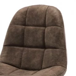 Moloo Chaises Et Tabourets De Bar HENRICK - Tabouret Microfibre Vintage Marron Pied Métal Brossé (x2) -Bancs Soldes henrick tabouret microfibre vintage marron pied metal brosse x2 5