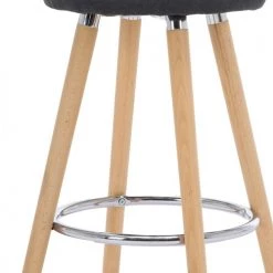 Moloo Chaises Et Tabourets De Bar JENSEN - Tabouret De Bar Scandinave Tissu Anthracite Pieds Hêtre (x2) -Bancs Soldes jensen tabouret de bar scandinave tissu anthracite pieds hetre x2 5