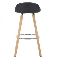 Moloo Chaises Et Tabourets De Bar JENSEN - Tabouret De Bar Scandinave Tissu Anthracite Pieds Hêtre (x4) -Bancs Soldes jensen tabouret de bar scandinave tissu anthracite pieds hetre x4 2