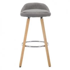 Moloo Chaises Et Tabourets De Bar JENSEN - Tabouret De Bar Scandinave Tissu Gris Pieds Hêtre (x2) -Bancs Soldes jensen tabouret de bar scandinave tissu gris pieds hetre x2 4