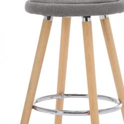 Moloo Chaises Et Tabourets De Bar JENSEN - Tabouret De Bar Scandinave Tissu Gris Pieds Hêtre (x2) -Bancs Soldes jensen tabouret de bar scandinave tissu gris pieds hetre x2 5