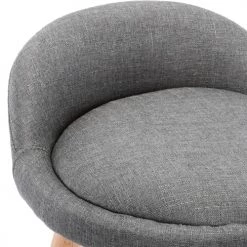 Moloo Chaises Et Tabourets De Bar JENSEN - Tabouret De Bar Scandinave Tissu Gris Pieds Hêtre (x4) -Bancs Soldes jensen tabouret de bar scandinave tissu gris pieds hetre x4 3