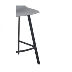 Meubletmoi Chaises Et Tabourets De Bar Lot 2 Tabourets De Bar Simili Gris -Bancs Soldes lot 2 tabourets de bar simili gris 3