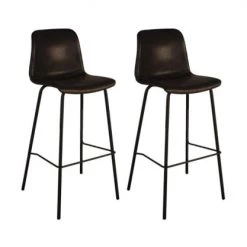 Meubles & Design Chaises Et Tabourets De Bar Lot 2 Tabourets Design Gris