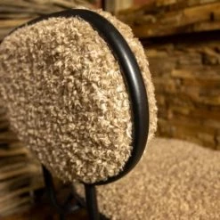 Now’s Home Chaises Et Tabourets De Bar Lot De 2 Chaises De Bar Bi-matière Taupe Et Pied En Metal Noir H99cm -Bancs Soldes lot de 2 chaises de bar bi matiere taupe et pied en metal noir h99cm 2