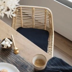 Drawer Chaises Et Tabourets De Bar Lot De 2 Chaises De Bar Design En Rotin 67cm -Bancs Soldes lot de 2 chaises de bar design en rotin 67cm 2