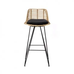 Drawer Chaises Et Tabourets De Bar Lot De 2 Chaises De Bar Design En Rotin 67cm -Bancs Soldes lot de 2 chaises de bar design en rotin 67cm 5