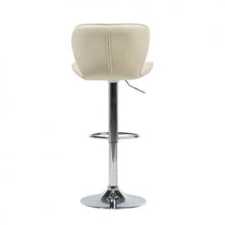 Beliani Chaises Et Tabourets De Bar Lot De 2 Chaises De Bar En Cuir PU Beige -Bancs Soldes lot de 2 chaises de bar en cuir pu beige 4