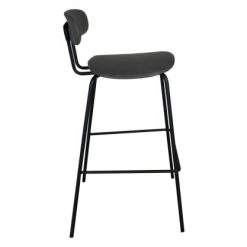 Meubles & Design Chaises Et Tabourets De Bar Lot De 2 Chaises De Bar En Simili Gris -Bancs Soldes lot de 2 chaises de bar en simili gris 3