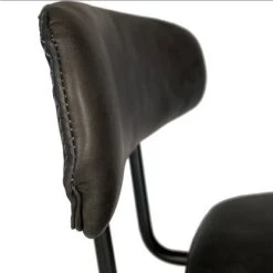 Meubles & Design Chaises Et Tabourets De Bar Lot De 2 Chaises De Bar En Simili Gris -Bancs Soldes lot de 2 chaises de bar en simili gris 5