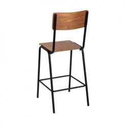 Drawer Chaises Et Tabourets De Bar Lot De 2 Chaises De Bar Métal Et Bois 67cm Métal Et Bois Foncé -Bancs Soldes lot de 2 chaises de bar metal et bois 67cm metal et bois fonce 5