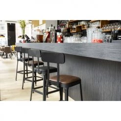 Drawer Chaises Et Tabourets De Bar Lot De 2 Chaises De Bar Métal Et Simili 63cm Marron -Bancs Soldes lot de 2 chaises de bar metal et simili 63cm marron 2