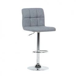 Beliani Chaises Et Tabourets De Bar Lot De 2 Chaises De Bar Réglables Grises -Bancs Soldes lot de 2 chaises de bar reglables grises 2