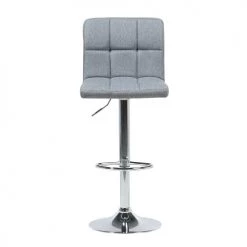 Beliani Chaises Et Tabourets De Bar Lot De 2 Chaises De Bar Réglables Grises -Bancs Soldes lot de 2 chaises de bar reglables grises 3