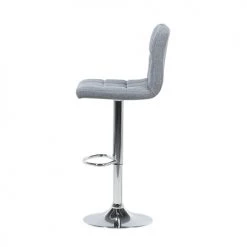 Beliani Chaises Et Tabourets De Bar Lot De 2 Chaises De Bar Réglables Grises -Bancs Soldes lot de 2 chaises de bar reglables grises 4