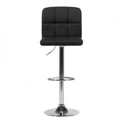 Beliani Chaises Et Tabourets De Bar Lot De 2 Chaises De Bar Réglables Noires -Bancs Soldes lot de 2 chaises de bar reglables noires 3