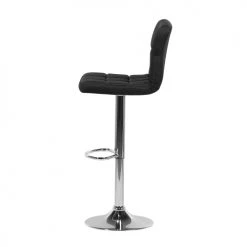 Beliani Chaises Et Tabourets De Bar Lot De 2 Chaises De Bar Réglables Noires -Bancs Soldes lot de 2 chaises de bar reglables noires 4