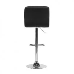 Beliani Chaises Et Tabourets De Bar Lot De 2 Chaises De Bar Réglables Noires -Bancs Soldes lot de 2 chaises de bar reglables noires 5