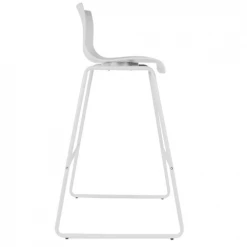 Altobuy Chaises Et Tabourets De Bar Lot De 2 Chaises Hautes Blanches -Bancs Soldes lot de 2 chaises hautes blanches 3
