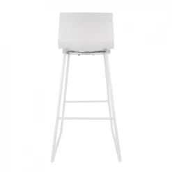 Altobuy Chaises Et Tabourets De Bar Lot De 2 Chaises Hautes Blanches -Bancs Soldes lot de 2 chaises hautes blanches 4