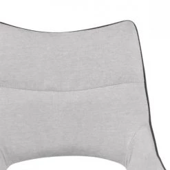 Meubletmoi Chaises Et Tabourets De Bar Lot De 2 Chaises Hautes De Bar En Tissu Gris Clair -Bancs Soldes lot de 2 chaises hautes de bar en tissu gris clair 4