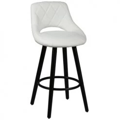 Bancs Soldes -Bancs Soldes lot de 2 tabourets blancs 2