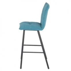 Altobuy Chaises Et Tabourets De Bar Lot De 2 Tabourets Bleus Assise 76cm -Bancs Soldes lot de 2 tabourets bleus assise 76cm 2