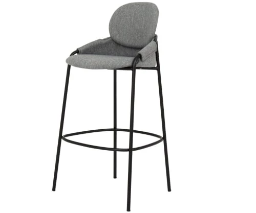 Meubles & Design Chaises Et Tabourets De Bar Lot De 2 Tabourets De Bar Avec Accoudoirs En Tissu Gris Anthracite 6 Meubles & Design Chaises Et Tabourets De Bar Lot De 2 Tabourets De Bar Avec Accoudoirs En Tissu Gris Anthracite – Image 4