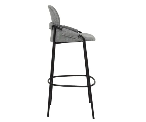 Meubles & Design Chaises Et Tabourets De Bar Lot De 2 Tabourets De Bar Avec Accoudoirs En Tissu Gris Anthracite 7 Meubles & Design Chaises Et Tabourets De Bar Lot De 2 Tabourets De Bar Avec Accoudoirs En Tissu Gris Anthracite – Image 5