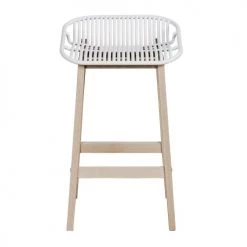 Mob In Chaises Et Tabourets De Bar Lot De 2 Tabourets De Bar Blancs -Bancs Soldes lot de 2 tabourets de bar blancs 20