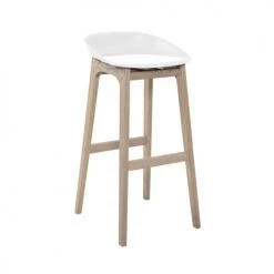 Mob In Chaises Et Tabourets De Bar Lot De 2 Tabourets De Bar Blancs -Bancs Soldes lot de 2 tabourets de bar blancs 7