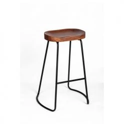 Drawer Chaises Et Tabourets De Bar Lot De 2 Tabourets De Bar Bois Massif Et Métal 65cm Bois Foncé Et No -Bancs Soldes lot de 2 tabourets de bar bois massif et metal 65cm bois fonce et no 2
