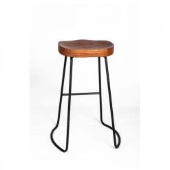 Drawer Chaises Et Tabourets De Bar Lot De 2 Tabourets De Bar Bois Massif Et Métal 65cm Bois Foncé Et No -Bancs Soldes lot de 2 tabourets de bar bois massif et metal 65cm bois fonce et no 4