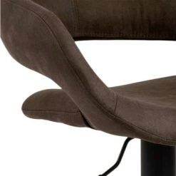 Meubles & Design Chaises Et Tabourets De Bar Lot De 2 Tabourets De Bar Confortables En Tissu Marron -Bancs Soldes lot de 2 tabourets de bar confortables en tissu marron 5