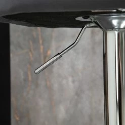 Homcom Chaises Et Tabourets De Bar Lot De 2 Tabourets De Bar Design Contemporain Velours Métal Gris -Bancs Soldes lot de 2 tabourets de bar design contemporain velours metal gris 4