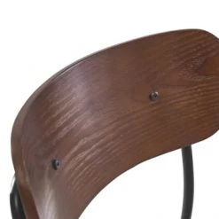 Nordlys Chaises Et Tabourets De Bar Lot De 2 Tabourets De Bar En Métal Et Frêne Tissu Gris -Bancs Soldes lot de 2 tabourets de bar en metal et frene tissu gris 5