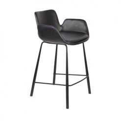 Zuiver Chaises Et Tabourets De Bar Lot De 2 Tabourets De Bar En Métal Et Simili 67,5cm Noir -Bancs Soldes lot de 2 tabourets de bar en metal et simili 67 5cm noir 4
