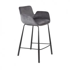 Zuiver Chaises Et Tabourets De Bar Lot De 2 Tabourets De Bar En Métal Et Velours 67,5cm Gris 11 Zuiver Chaises Et Tabourets De Bar Lot De 2 Tabourets De Bar En Métal Et Velours 67,5cm Gris -Bancs Soldes lot de 2 tabourets de bar en metal et velours 67 5cm gris 3